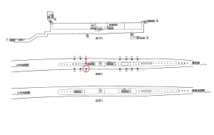 東京メトロ／千川駅／有楽町線／№12駅看板・駅広告、位置図