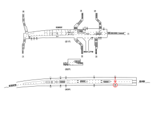 東京メトロ／月島駅／有楽町線／№13駅看板・駅広告、位置図
