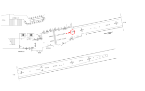 東武 大宮駅//№052駅看板・駅広告、位置図