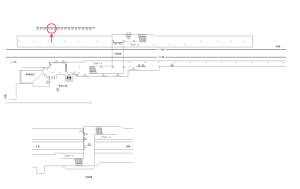 東武　七里駅／／№315駅看板・駅広告、位置図