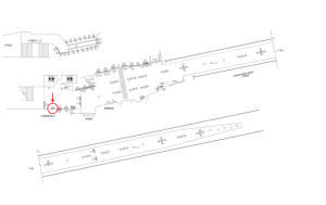 東武　大宮駅／／№011駅看板・駅広告、位置図