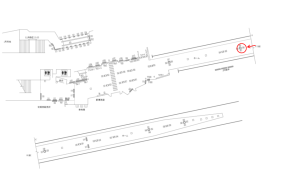 東武　大宮駅／／№068駅看板・駅広告、位置図