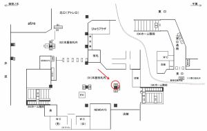 JR／亀戸駅／改札内／№50駅看板・駅広告、位置図