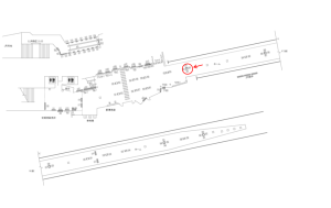 東武　大宮駅／／№056駅看板・駅広告、位置図