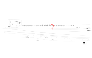 東武　鐘ヶ淵駅／／№513駅看板・駅広告、位置図