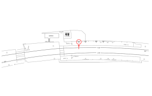 東武　亀戸水神駅／／№502駅看板・駅広告、位置図