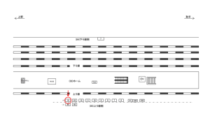 JR/北小金駅/上り線側/№16駅看板・駅広告、位置図