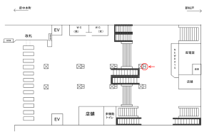 JR／南越谷駅／本屋口／№2駅看板・駅広告、位置図