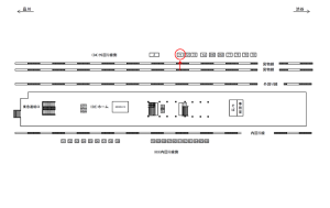 JR／目黒駅／外回り線側／№71駅看板・駅広告、位置図