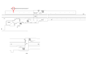 東武　七里駅／／№312駅看板・駅広告、位置図