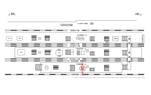 JR／川崎駅／南武ホーム№B01&B02№02駅看板・駅広告、位置図