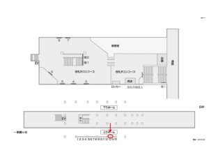 北総　西白井駅／上／№13駅看板・駅広告、位置図