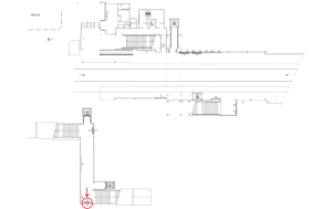 東武　大和田駅／／№003駅看板・駅広告、位置図