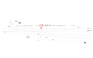 東武 鐘ヶ淵駅//№512駅看板・駅広告、位置図