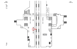 JR／秋葉原駅／総武上り線／№77駅看板・駅広告、位置図