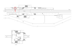 東武　南桜井駅／／№519駅看板・駅広告、位置図