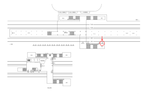 東武　高坂駅／／№303駅看板・駅広告、位置図