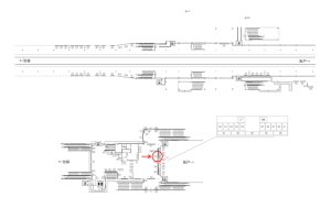 東武 鶴ヶ島駅//№582駅看板・駅広告、位置図
