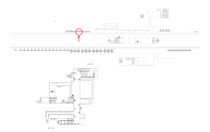 東武 上福岡駅//№359駅看板・駅広告、位置図