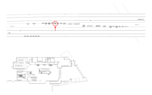 東武　梅島駅／／№013駅看板・駅広告、位置図