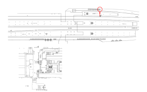 東武　西新井駅／／№421駅看板・駅広告、位置図