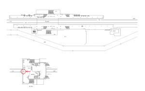 東武　南桜井駅／／№532駅看板・駅広告、位置図