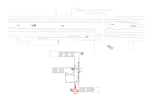 東武　北春日部駅／／№503駅看板・駅広告、位置図