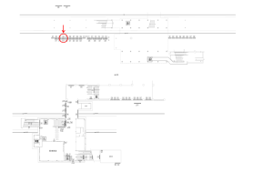 東武　鶴瀬駅／／№304駅看板・駅広告、位置図
