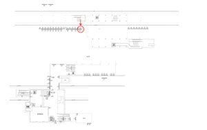 東武　鶴瀬駅／／№316駅看板・駅広告、位置図