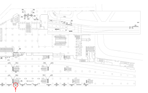 東武 池袋駅//№262駅看板・駅広告、位置図