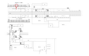東武　東松山駅／／№553駅看板・駅広告、位置図