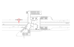 東武 姫宮駅//№304駅看板・駅広告、位置図