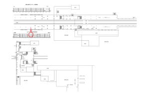 東武　東松山駅／／№523駅看板・駅広告、位置図