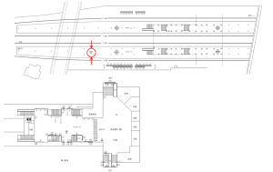 東武 朝霞台駅//№041駅看板・駅広告、位置図
