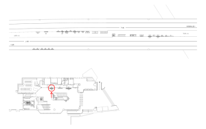 東武　梅島駅／／№022駅看板・駅広告、位置図