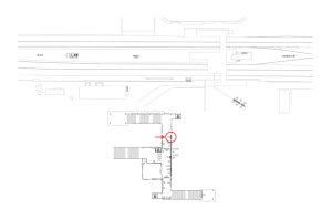 東武　北春日部駅／／№505駅看板・駅広告、位置図