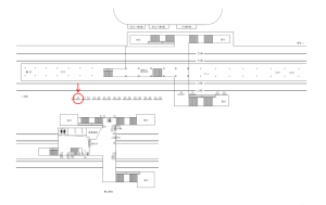 東武 高坂駅//№516駅看板・駅広告、位置図