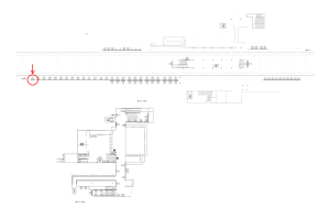 東武　上福岡駅／／№201駅看板・駅広告、位置図