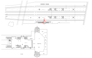 東武 朝霞台駅//№114駅看板・駅広告、位置図
