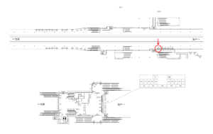 東武　鶴ヶ島駅／／№228駅看板・駅広告、位置図