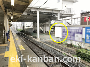 東武　鶴瀬駅／／№316駅看板・駅広告、写真2