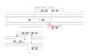 東武　高坂駅／／№304駅看板・駅広告、位置図