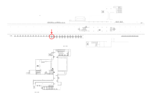 東武　上福岡駅／／№215駅看板・駅広告、位置図