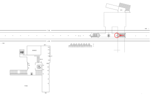 東武　柳瀬川駅／／№025駅看板・駅広告、位置図