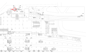 東武　池袋駅／／№050駅看板・駅広告、位置図