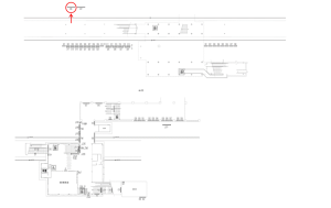 東武　鶴瀬駅／／№388駅看板・駅広告、位置図