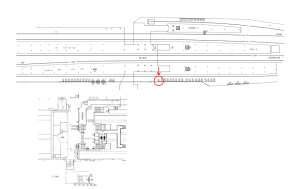 東武　西新井駅／／№351駅看板・駅広告、位置図
