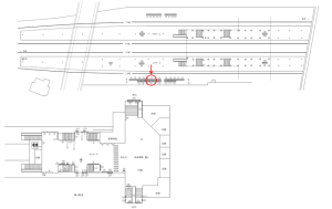 東武 朝霞台駅//№109駅看板・駅広告、位置図
