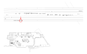 東武　梅島駅／／№305駅看板・駅広告、位置図