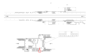 東武　鶴ヶ島駅／／№021駅看板・駅広告、位置図